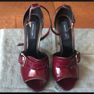 Derek Lam Red Strap Heal . Never Worn - Size 8B